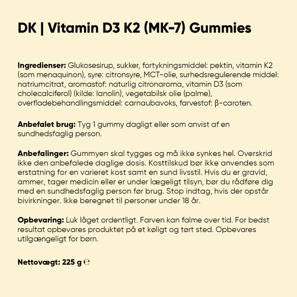 Vitamin D3+K2-gummies 4000 IU
