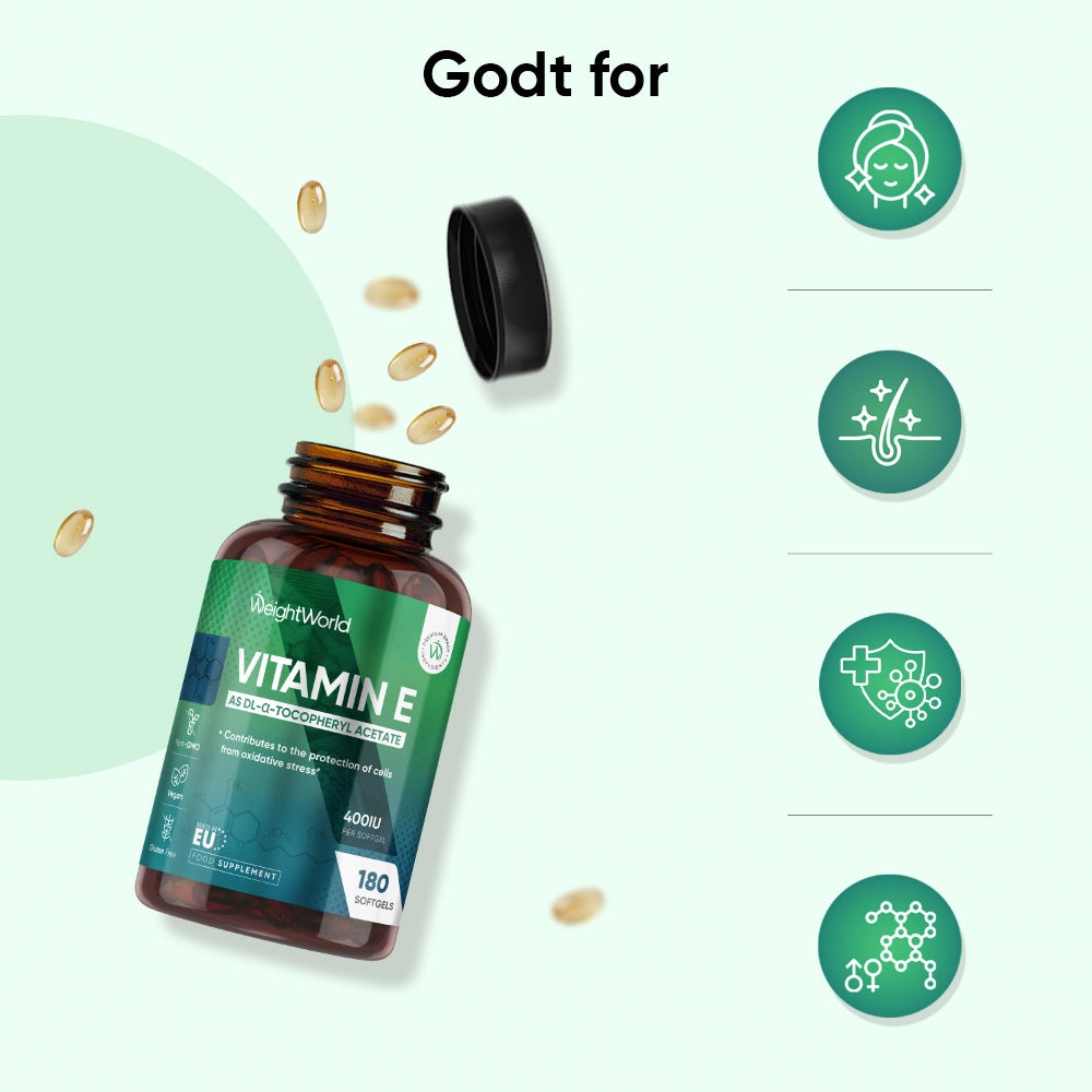 E-vitamin 400 IU (180 mg)