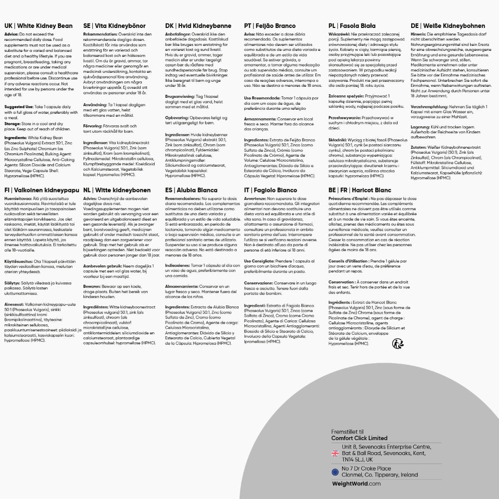 Hvid kidneybønneekstrakt 5000 mg