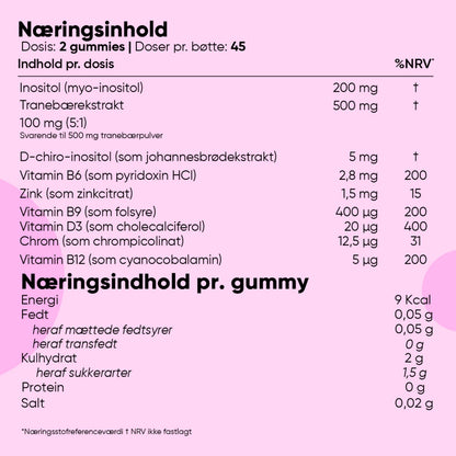 Myo- og D-chiro-inositol 709 mg