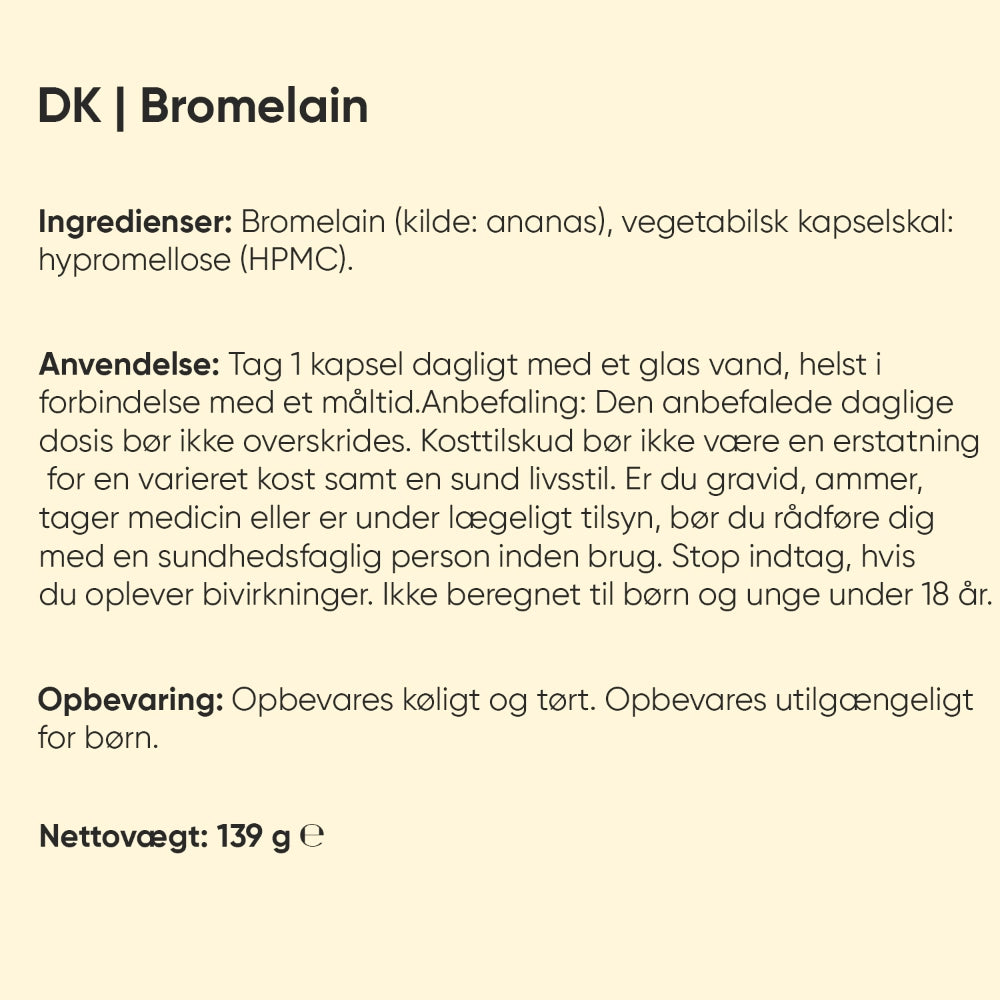 Bromelain 650 mg
