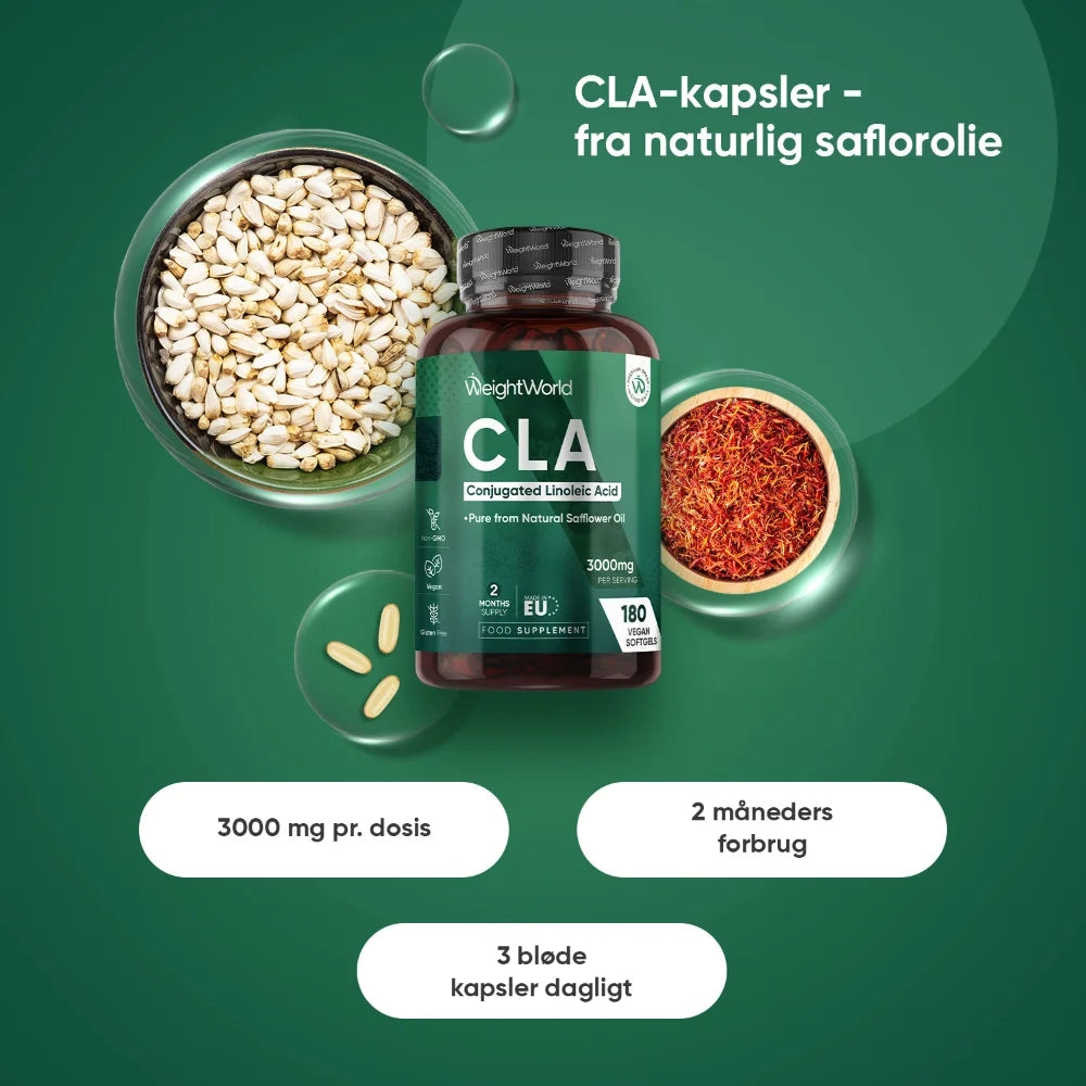 CLA (konjugeret linolsyre) 3000 mg