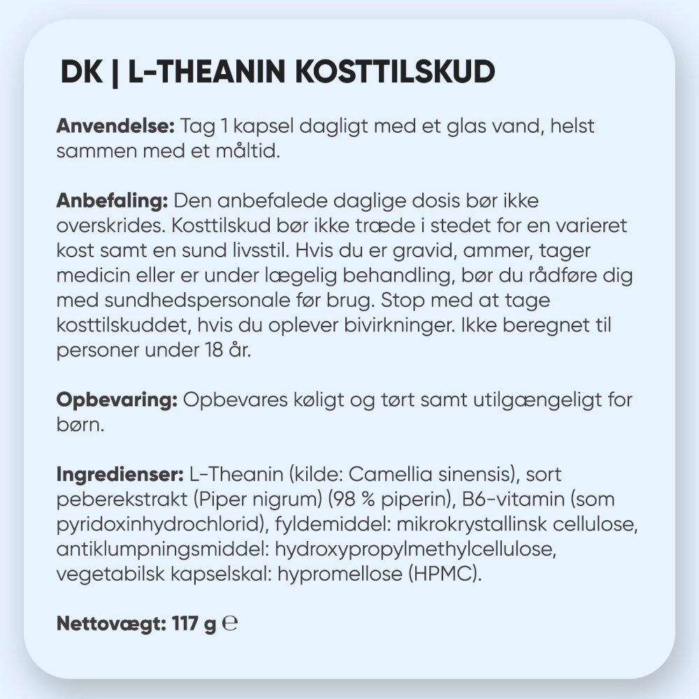 L-Theanine med B6-vitamin 400mg