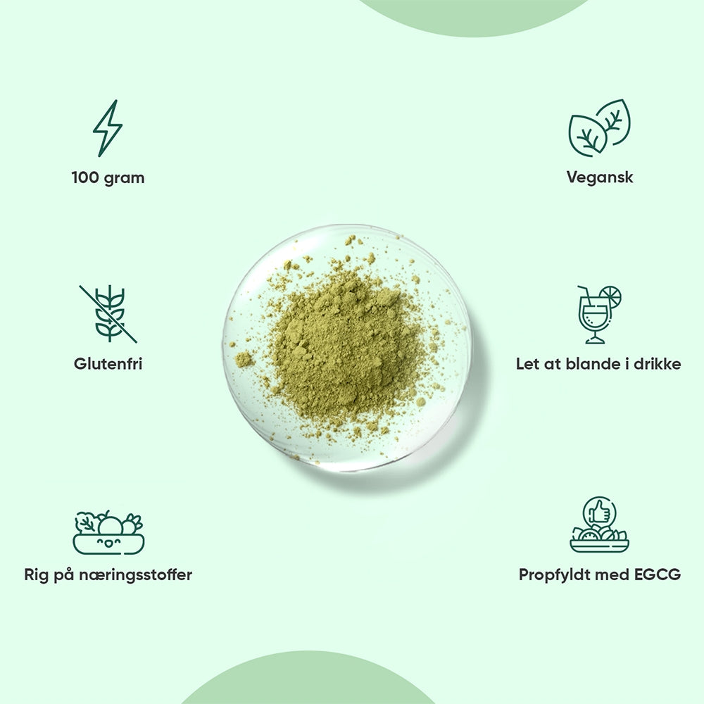 Økologisk Grøn Matcha Te Pulver