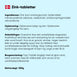 Zink-tabletter ingredienser, opbevaring og brugsanvisning, nettovægt 100 g
